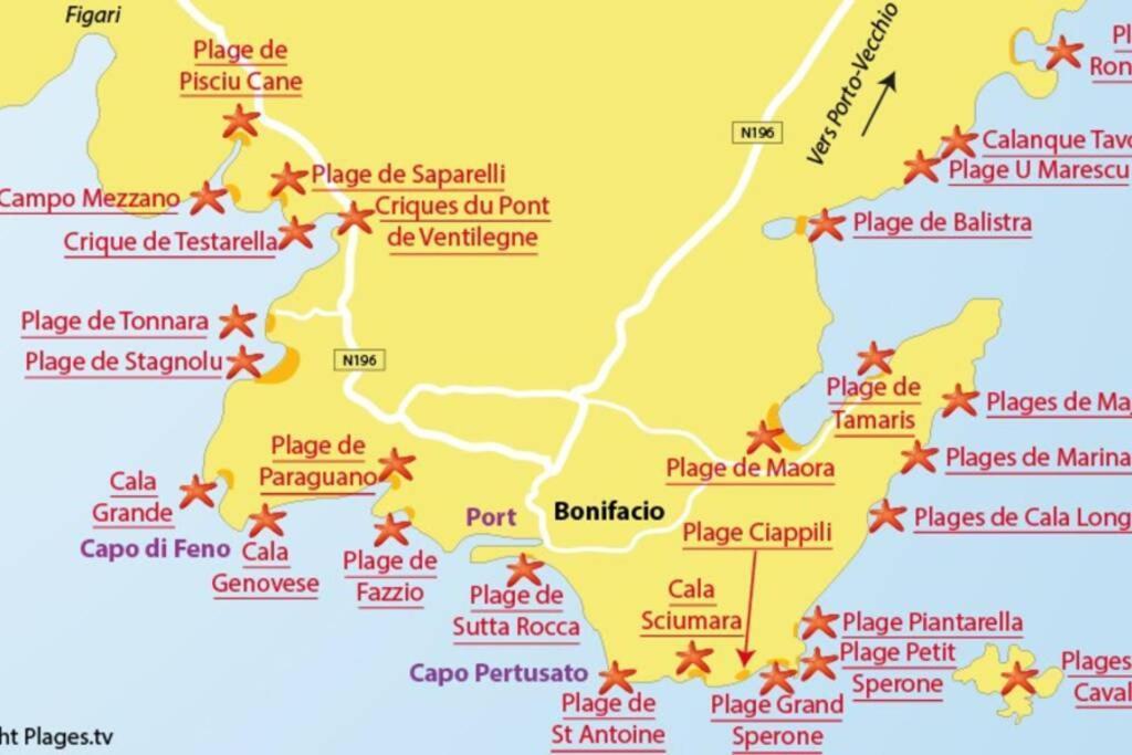 Bonifacio 3Mn Du Port! Villa Piscine Chauffee ,Clim,Wifi Ngoại thất bức ảnh